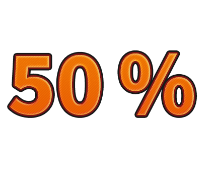    -50 %